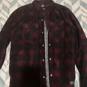 Quilted Flannel Dark Red and Black